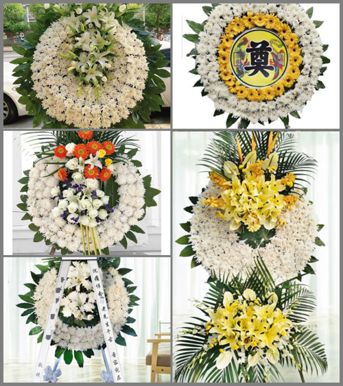 上海金山区朱泾镇新泾村花圈速递